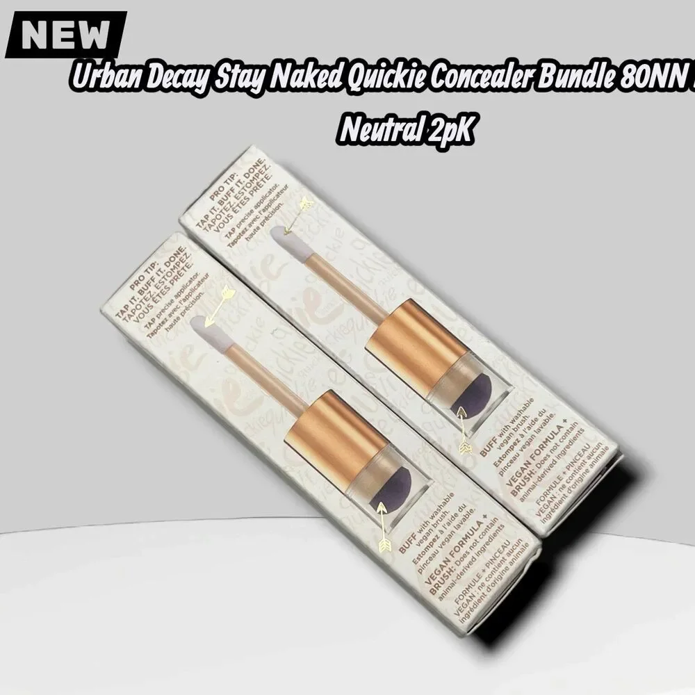 NEW Urban Decay Stay Naked Quickie Concealer Bundle 80NN Deep Neutral 2pc
